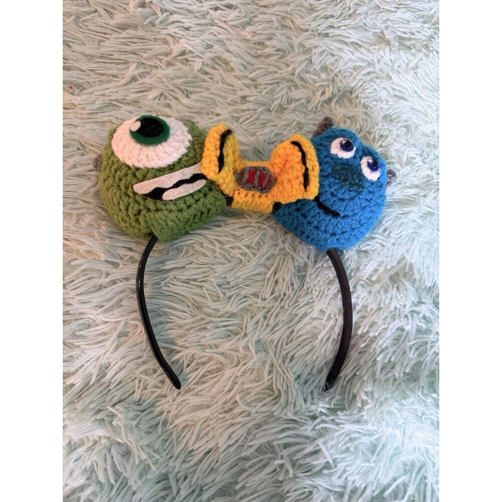 Disney Parks Mike And Sully Monsters Minnie Ears Headband Custom Made Inspired